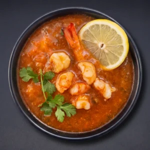 شوربة روبيان حمراء