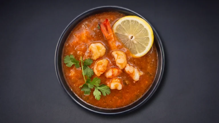 شوربة روبيان حمراء