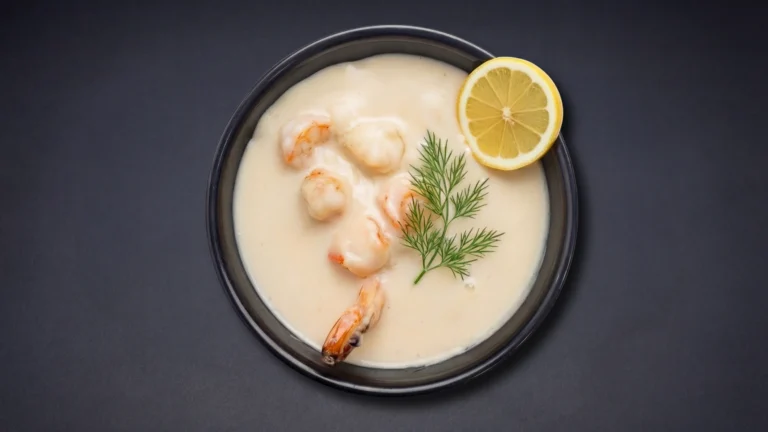 شوربة روبيان بالكريمة