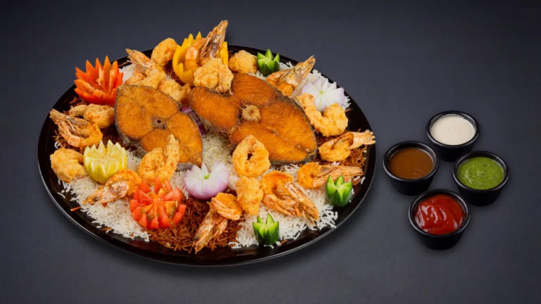 طبق كنعد وروبيان كبير مقلي