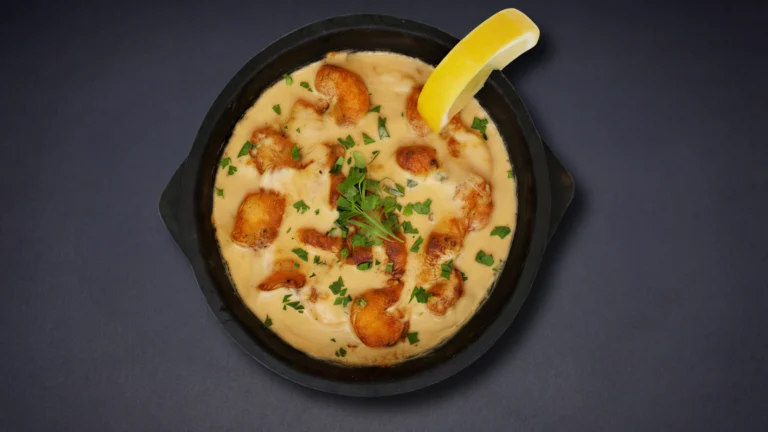 طاجن روبيان بالطحينة