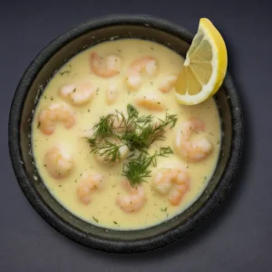 طاجن روبيان بالكريمة