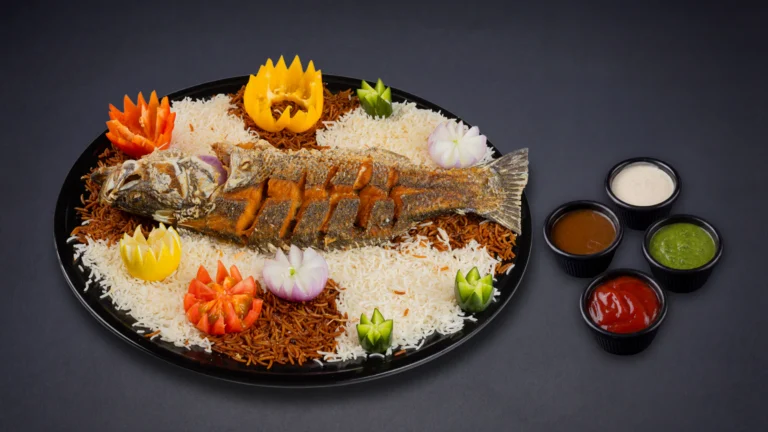 طبق قاروص مقلي