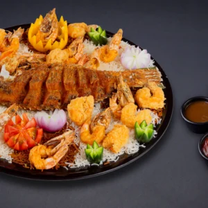 طبق حريد وروبيان كبير مقلي