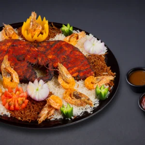 طبق كنعد وروبيان بالفرن