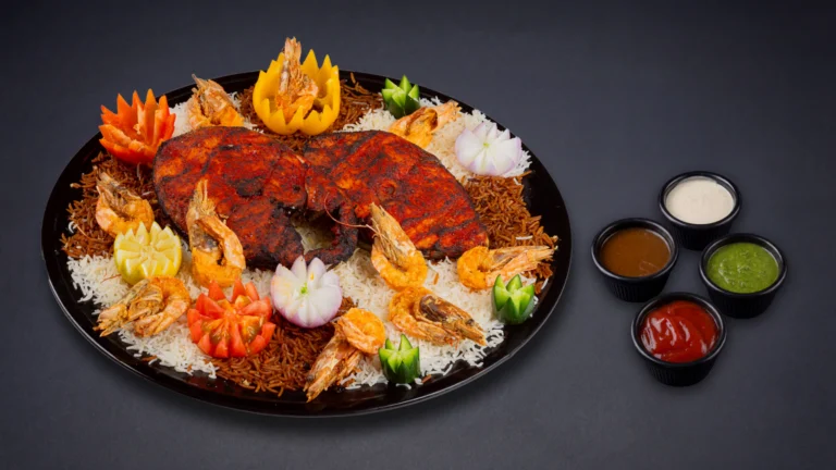 طبق كنعد وروبيان بالفرن