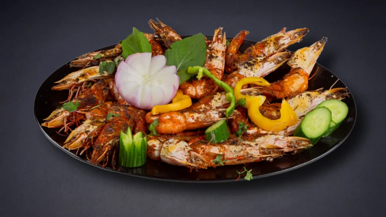 روبيان بالقشر بالفرن (نصف كيلو)